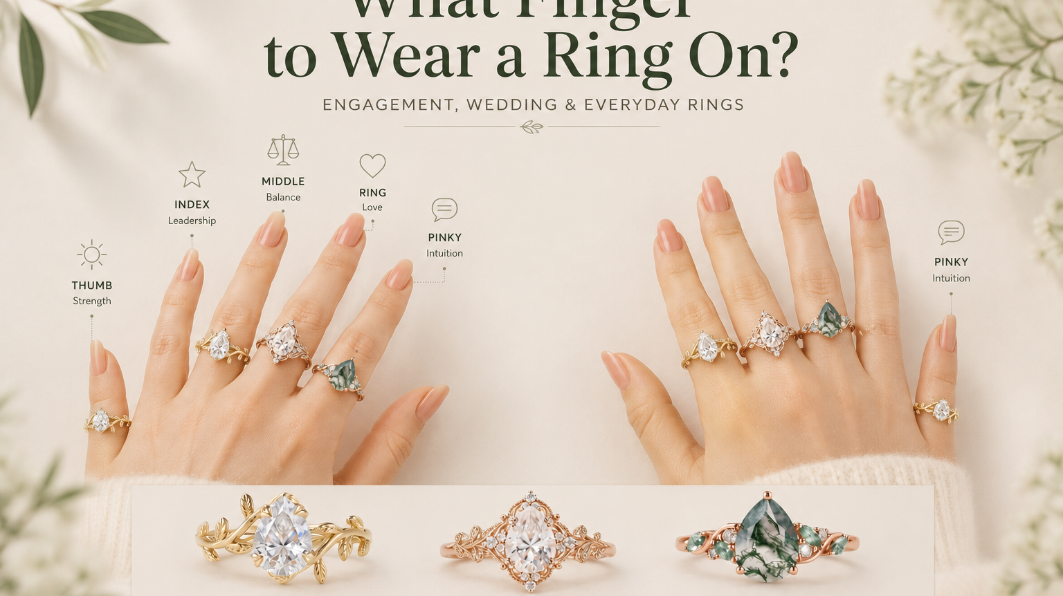 What Finger to Wear a Ring On? Ring Finger Meanings for Engagement, Wedding & Everyday Rings