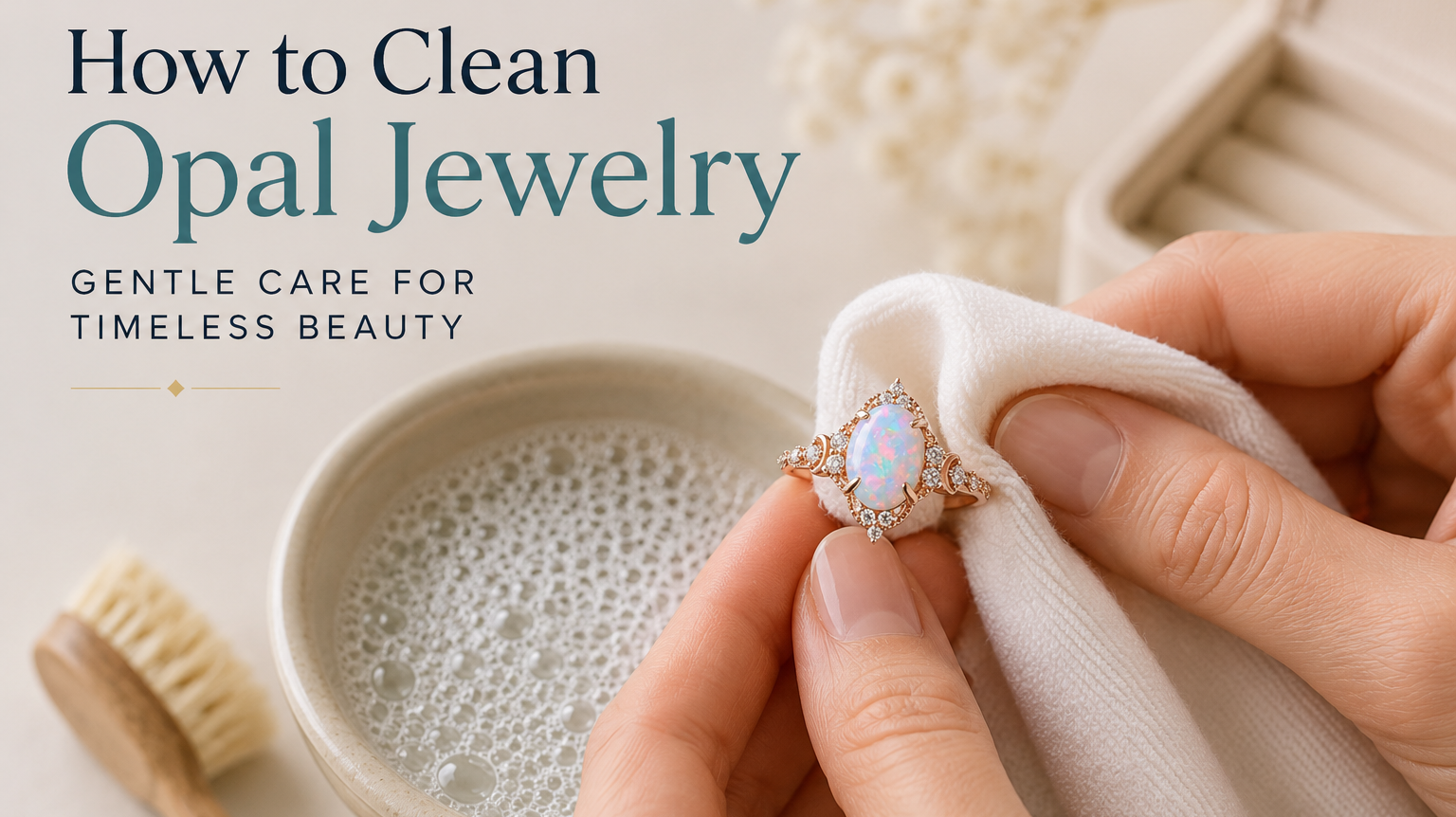 Opal Care and Cleaning Guide: How to Keep Your Opal Jewelry Beautiful for Years