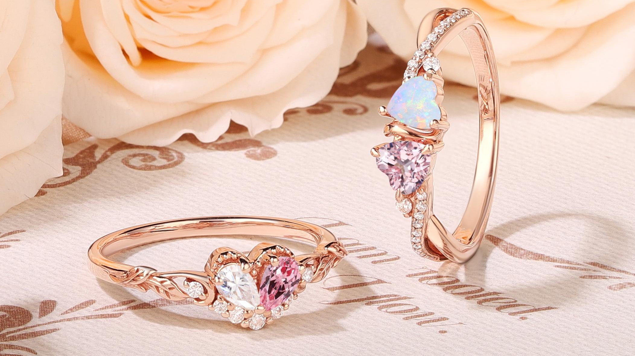 Valentine's Day heart shape ring