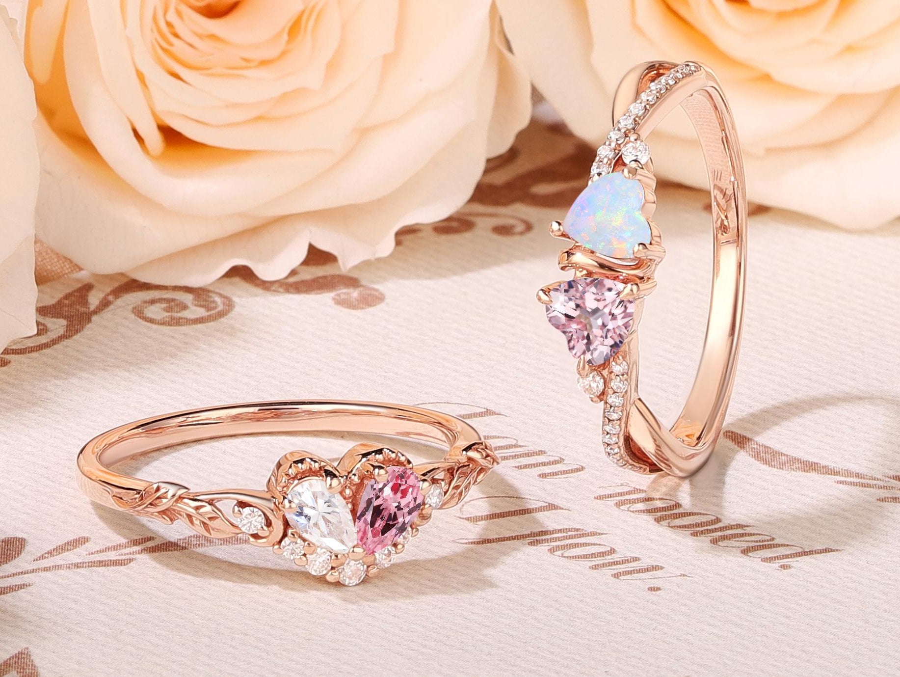 Valentine's Day heart shape ring