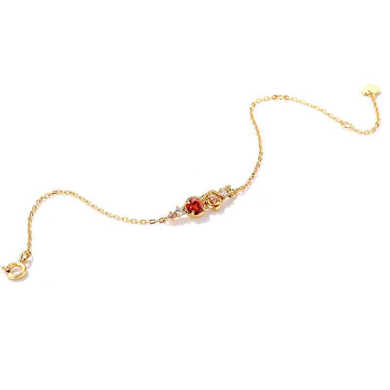 Rose Inspire Nature Garnet Bracelet