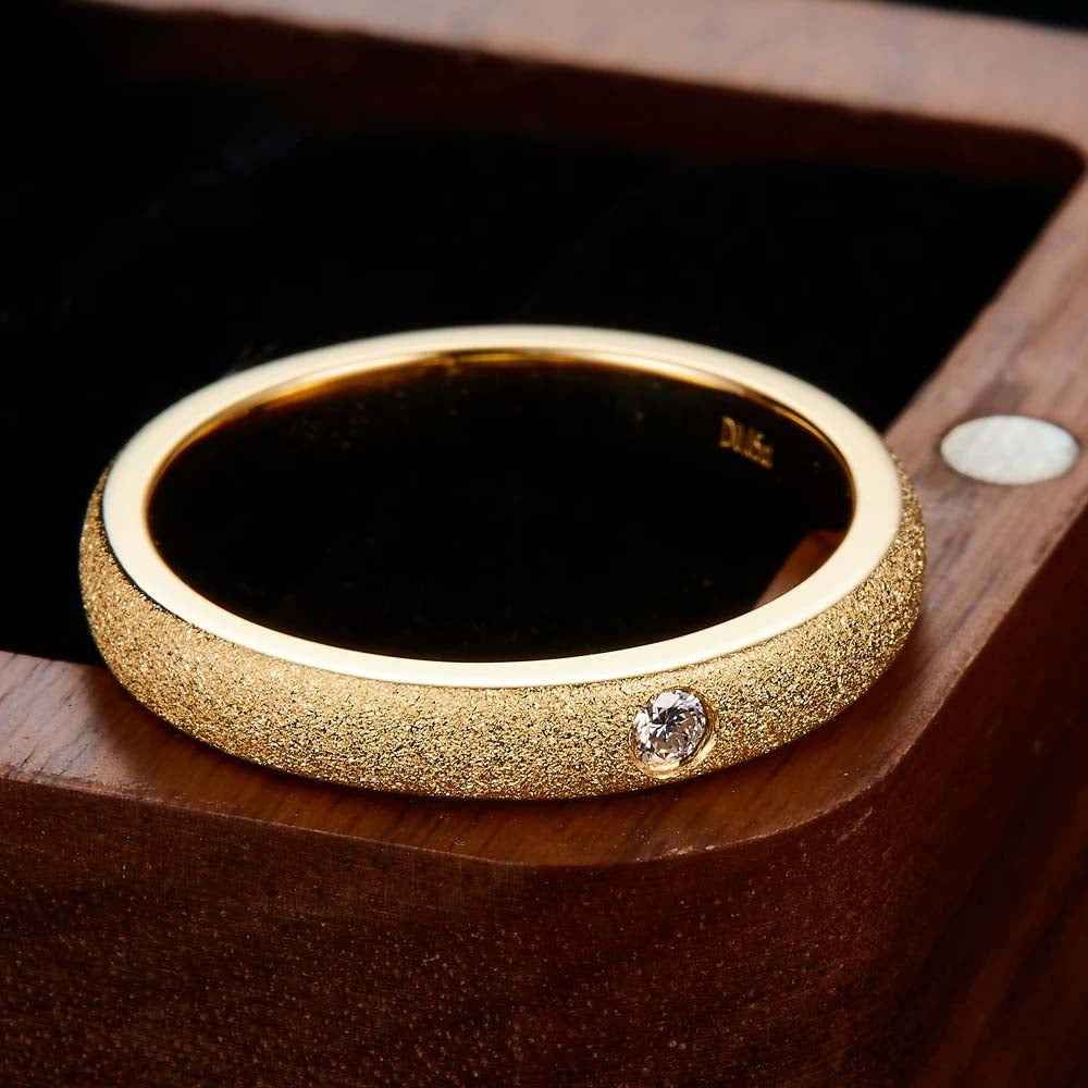0.30ct Lab Grown Diamond Engagement Ring With Men's Band