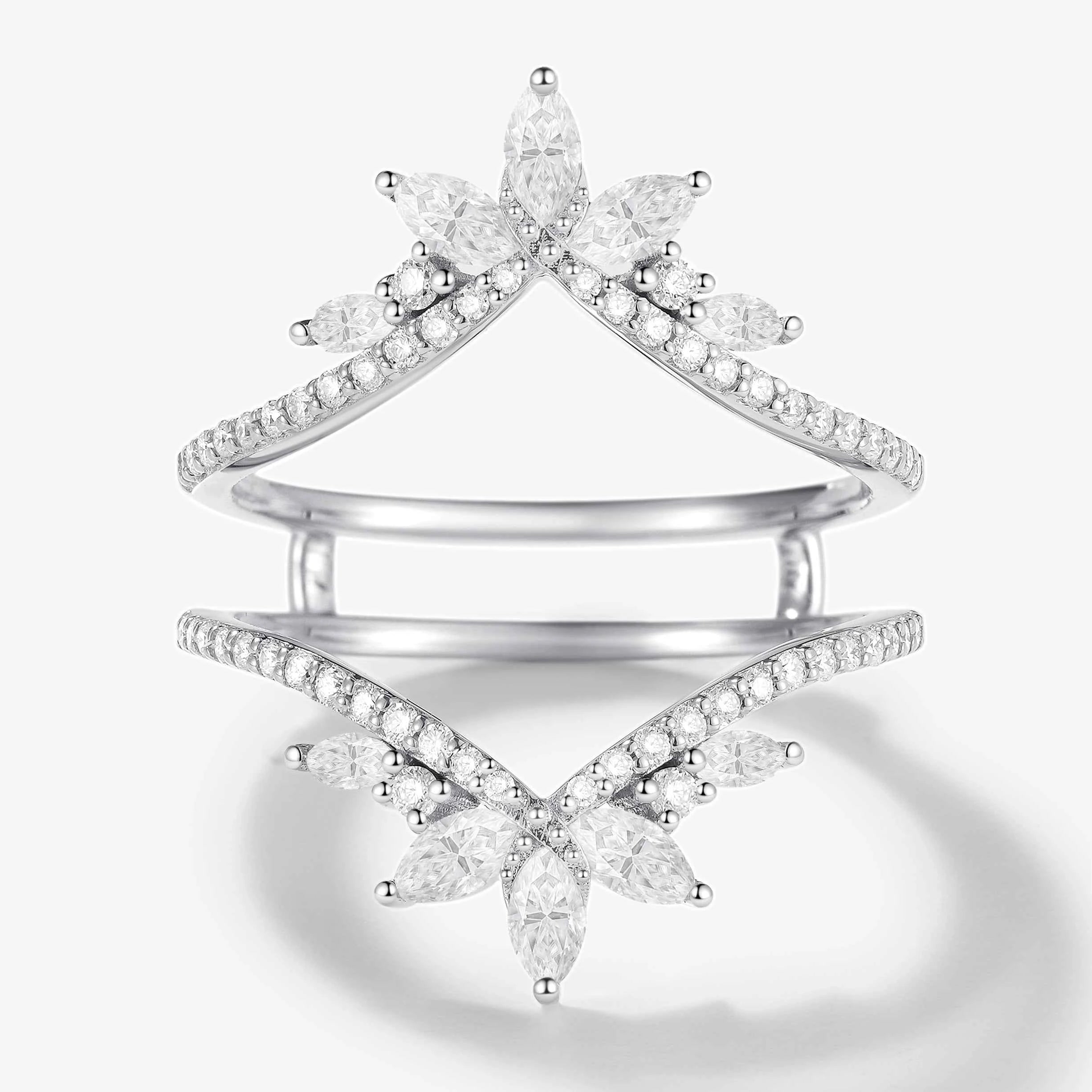 Vintage-Inspired Enhancer Double Wedding Bands