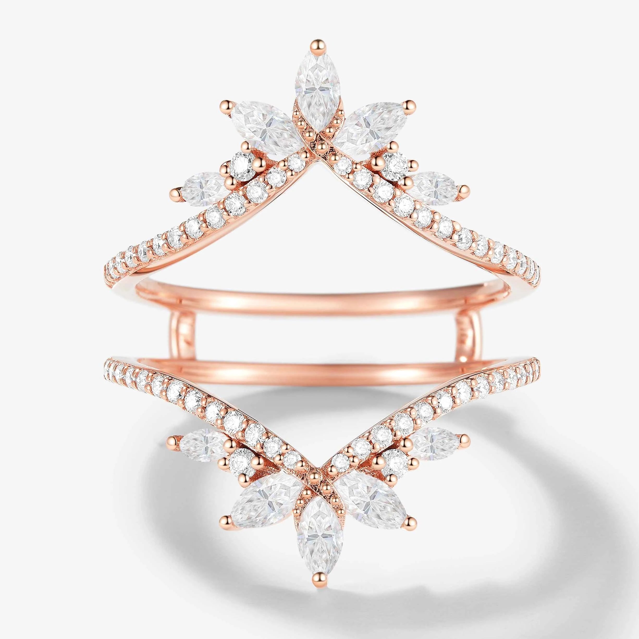 Vintage-Inspired Enhancer Double Wedding Bands