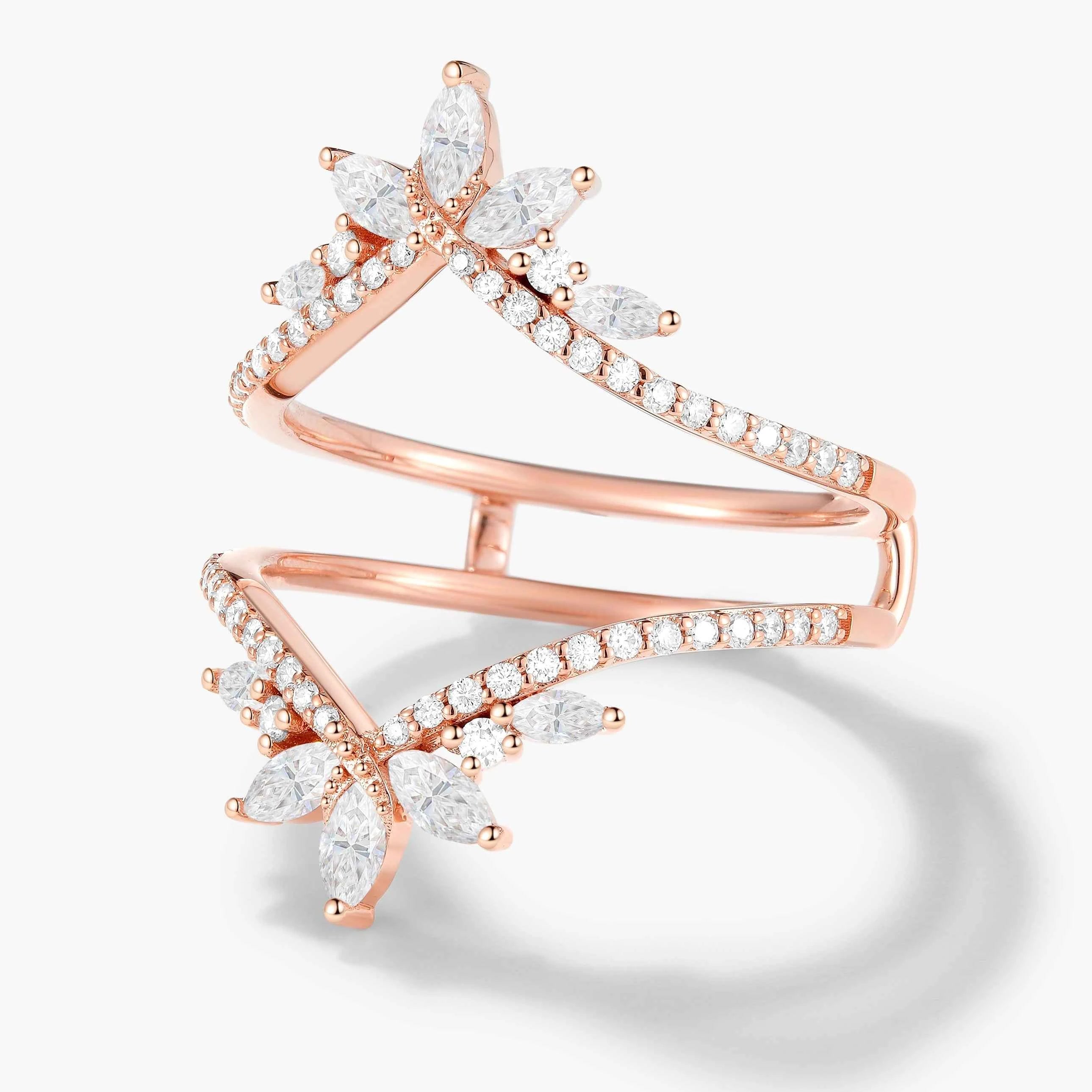 Vintage-Inspired Enhancer Double Wedding Bands