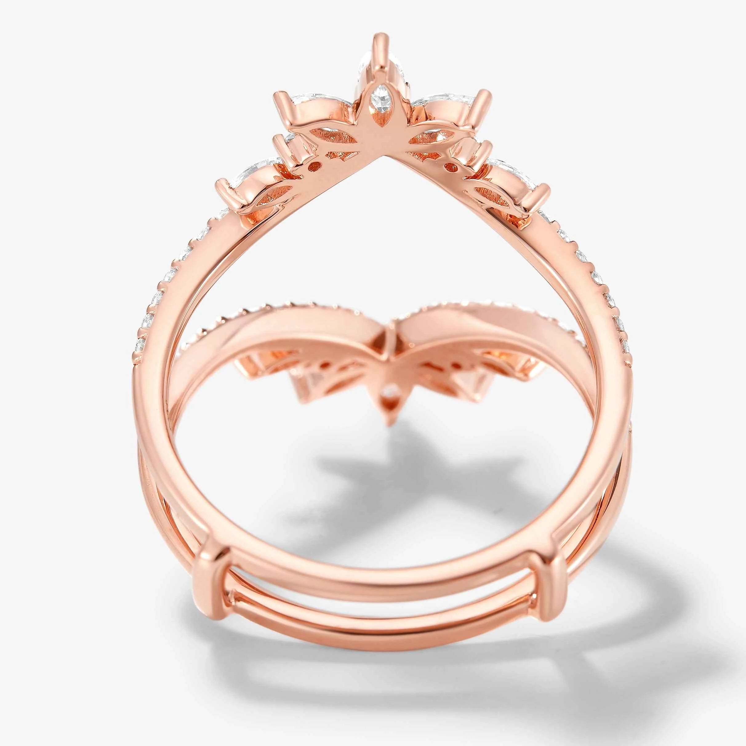 Vintage-Inspired Enhancer Double Wedding Bands