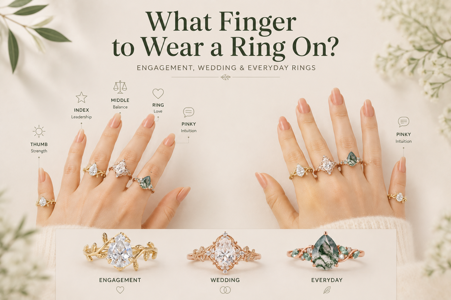 What Finger to Wear a Ring On? Ring Finger Meanings for Engagement, Wedding & Everyday Rings