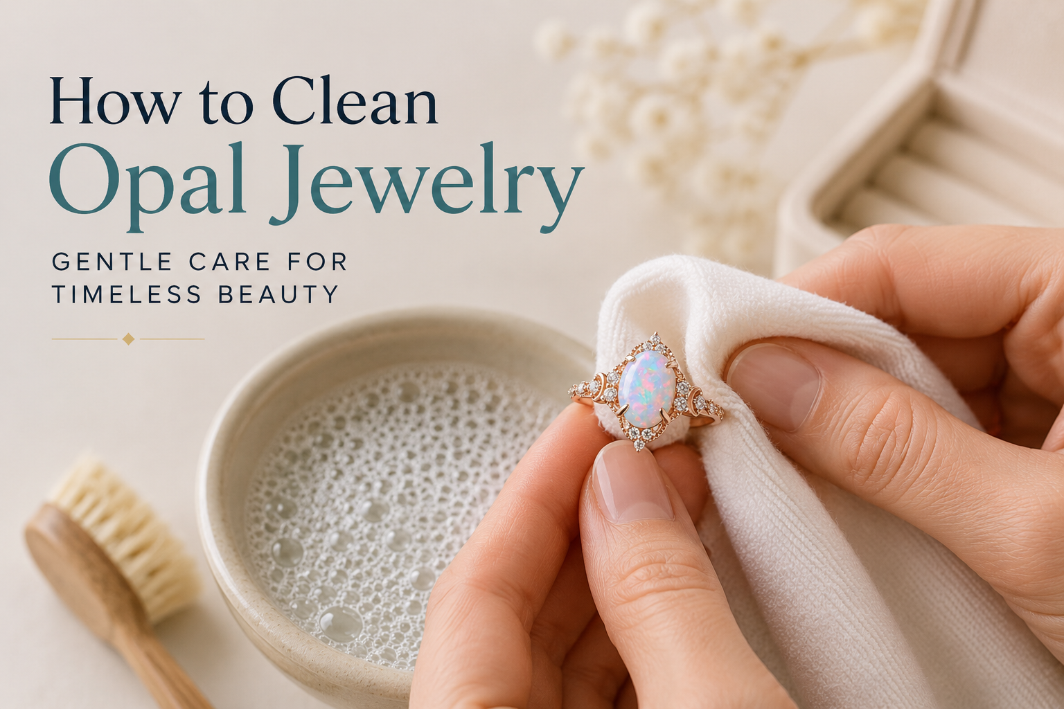 Opal Care and Cleaning Guide: How to Keep Your Opal Jewelry Beautiful for Years