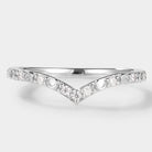 Golden Moonlight Moissanite Stacking Band - Luna - Lahela Jewelry