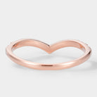 Golden Moonlight Moissanite Stacking Band - Luna - Lahela Jewelry