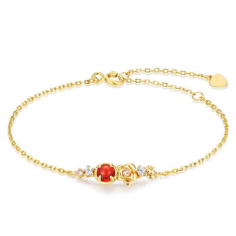 Rose Inspire Nature Garnet Bracelet