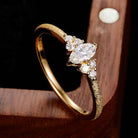 0.30ct Lab Grown Diamond Engagement Ring With Men's Band
