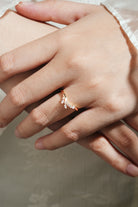 Moissanite Curved Stackable Wedding Band - Lahela Jewelry
