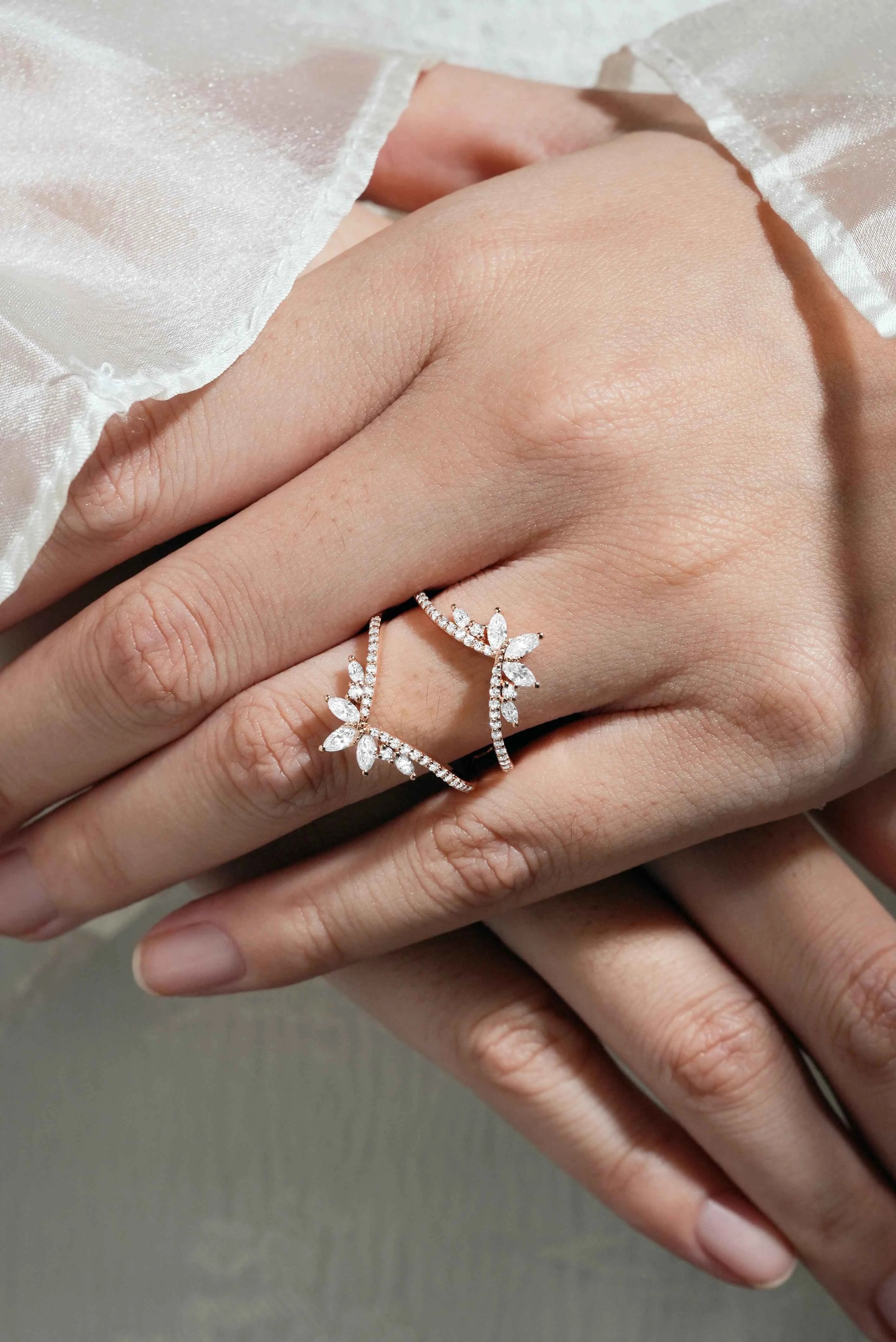 Vintage-Inspired Enhancer Double Wedding Bands