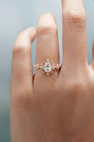 Signature Vintage Oval Shaped Moissanite Engagement Ring