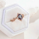 Vintage Rose Gold Alexandrite Handmade Ring Oval Cut Twisted Wedding Band