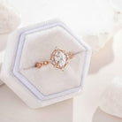 Classic Oval Shaped Moissanite Rose Gold Engagement Ring