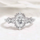 Signature Vintage Oval Shaped Moissanite Engagement Ring