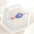 Unique Pear Shaped Sapphire Engagement Ring