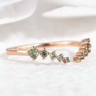 Best Seller Lab Grown Sapphire Ring Open Wedding Band