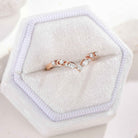 Vintage Moissanite Wedding Band Stackable Rings for Women