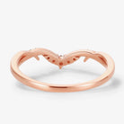 Nature-Inspired Thorn V Shaped Moissanite Wedding Band