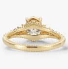 Vintage Victorian Oval Cut Moissanite Engagement Ring - Lahela Jewelry