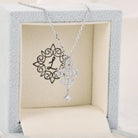 Fleur de Lis Diamond Necklace in Gift Box