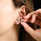 Lahela Jewelry Leaf Earrings, silver leaf earrings
