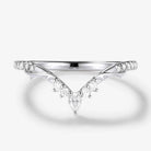 Thorn-Inspired Moissanite Curved Wedding Ring