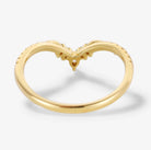 Thorn-Inspired Moissanite Curved Wedding Ring