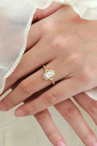 Vintage Ocean-Inspired Oval Cut Moissanite Mermaid Tail & Shell Engagement Ring