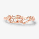 Leaf Wrap Straight Wedding Band