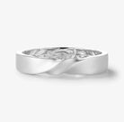 Leaf & Rose Engraving Men’s Wedding Band Ring For Him