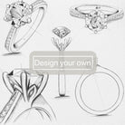 CAD drawings of custom engagement rings