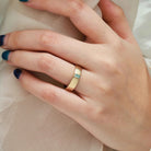 Nature Inspired Moss Agate Men’s Ring with Leaf Vine Engraving